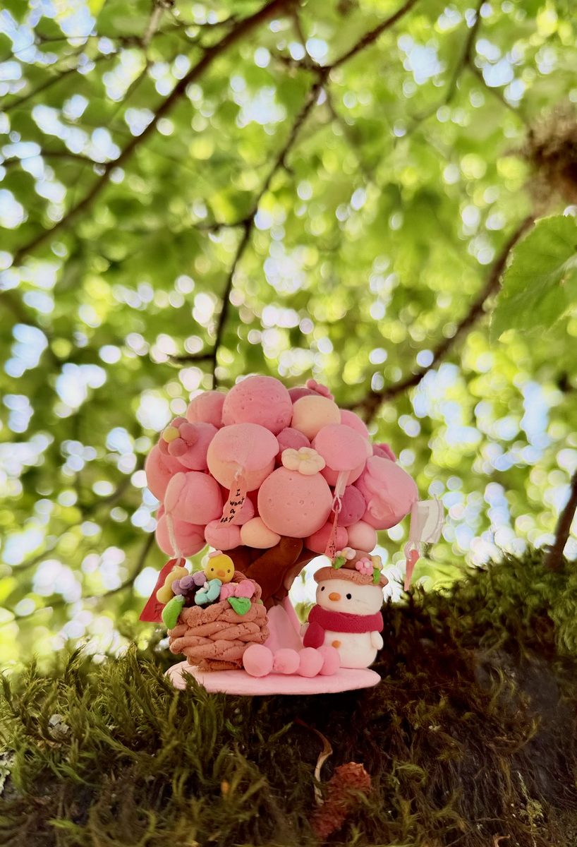 Art4Earth clay project — a pink blossom tree
